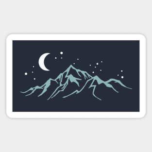 Night Sky in the Mountains Magnet